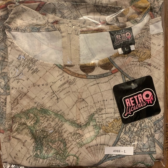 Retrolicious Maps Dress - Picture 8 of 10